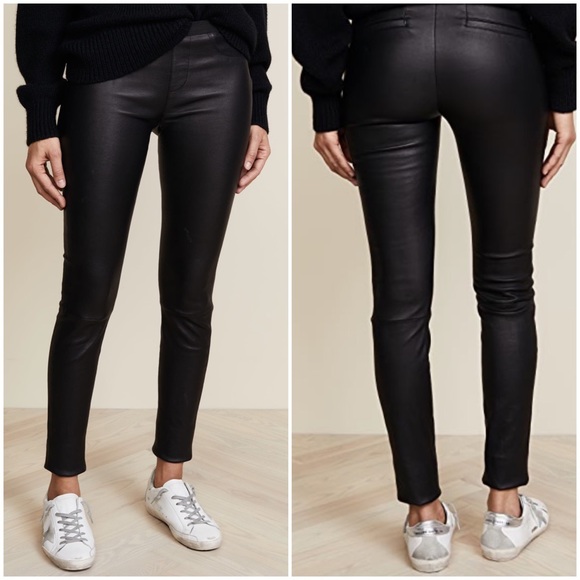 ✨SOLD✨ HELMUT LANG Lambskin Leather Skinny Pants - Picture 6 of 8